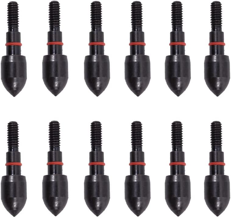 SOPOGER Practice Archery Field Points - 12 Pack 100/125 Grain 5/16 Screwed-in Target Arrow Tips Alloy Arrowheads for Recurve Compound Bow Crossbow Hunting Shooting - Image 1